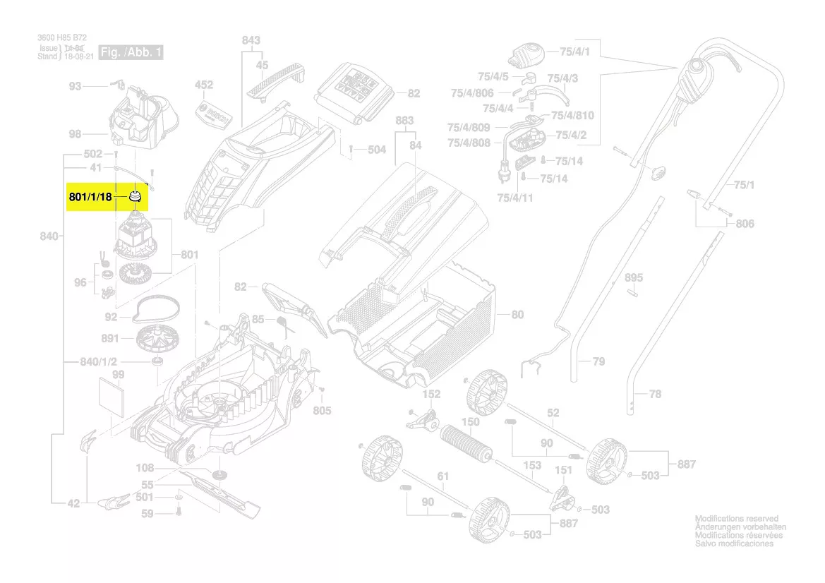 Capuchon moteur réf. F 016 L64 499 Bosch